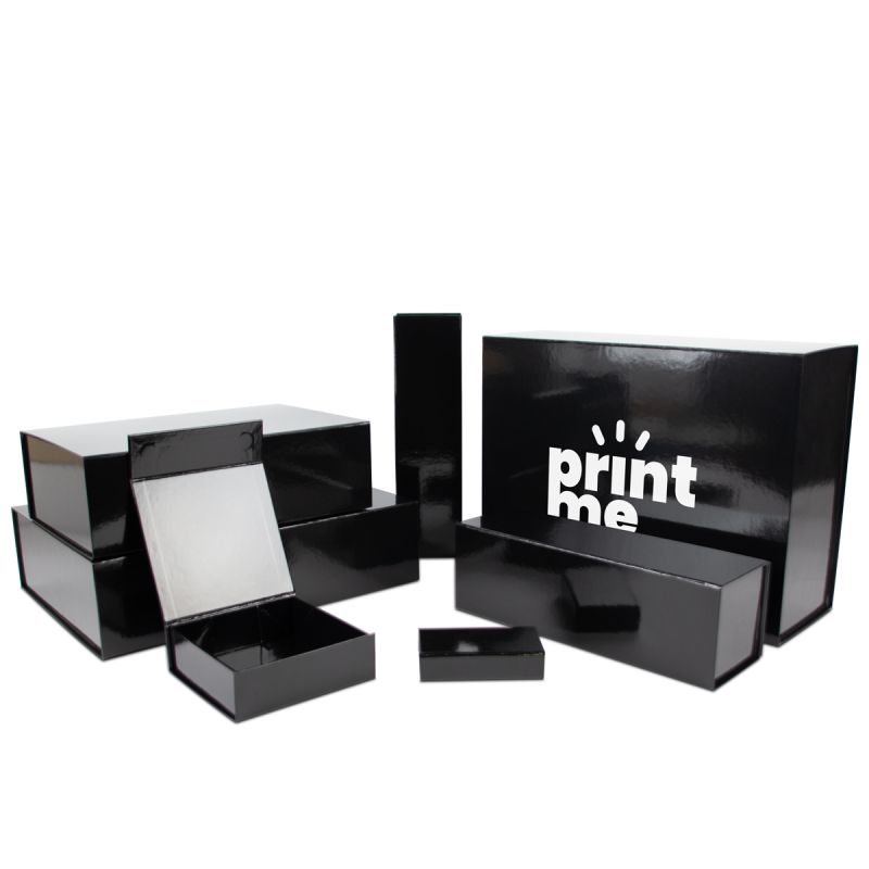 Budget magnetic gift boxes with glossy lamination